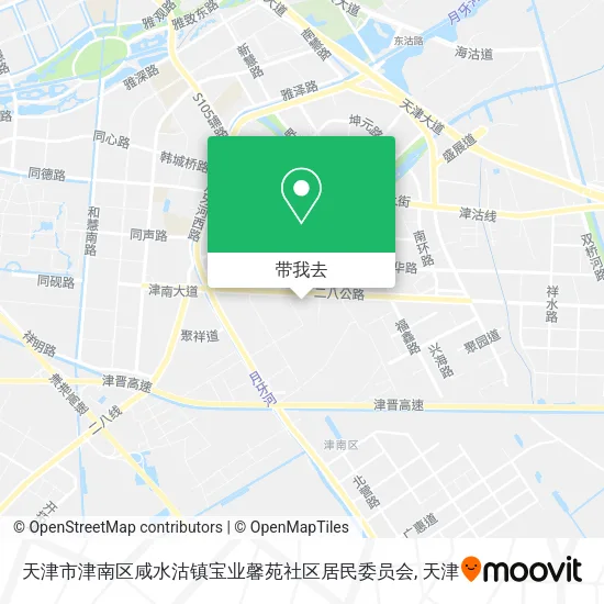 天津市津南区咸水沽镇宝业馨苑社区居民委员会地图