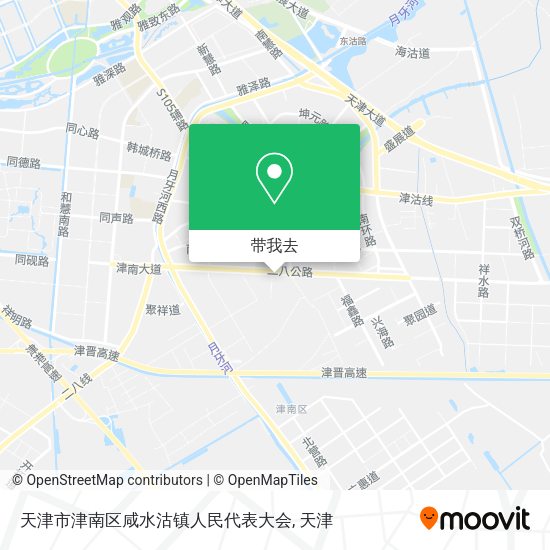 天津市津南区咸水沽镇人民代表大会地图