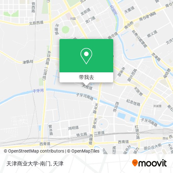 天津商业大学-南门地图