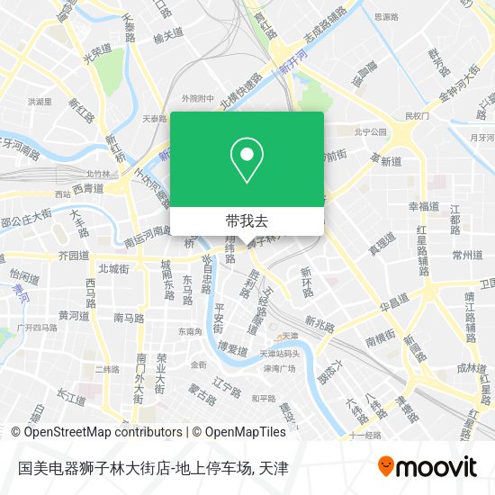 国美电器狮子林大街店-地上停车场地图