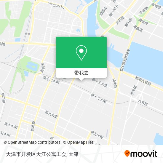天津市开发区天江公寓工会地图