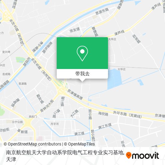 南京航空航天大学自动系学院电气工程专业实习基地地图