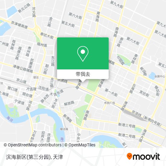 滨海新区(第三分园)地图