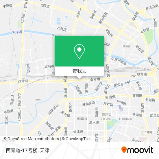 西青道-17号楼地图