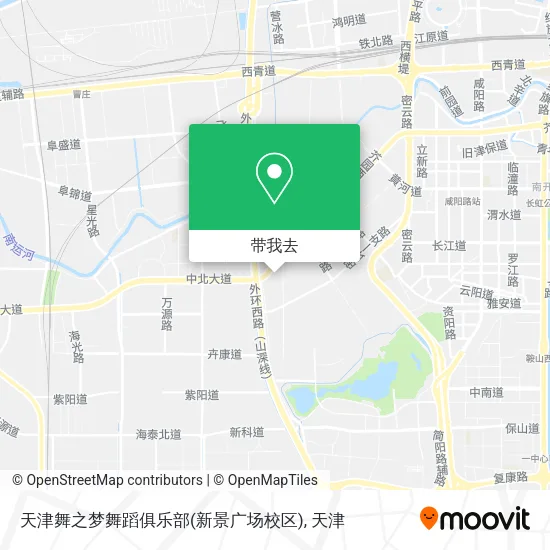 天津舞之梦舞蹈俱乐部(新景广场校区)地图