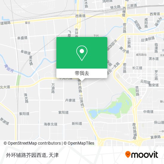 外环辅路芥园西道地图