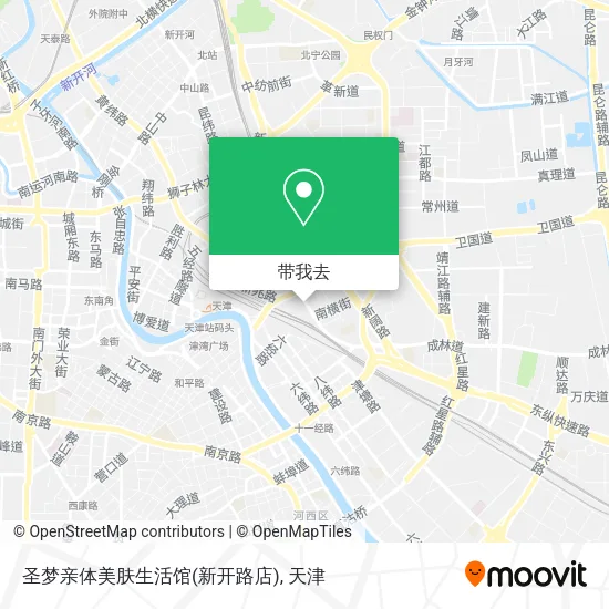 圣梦亲体美肤生活馆(新开路店)地图