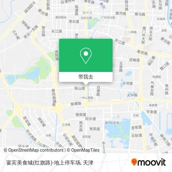 宴宾美食城(红旗路)-地上停车场地图