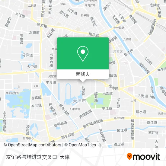 友谊路与增进道交叉口地图