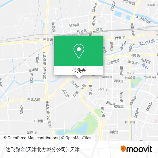 达飞微金(天津北方城分公司)地图