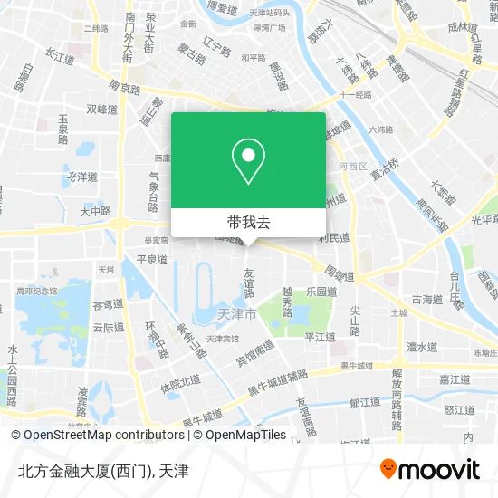 北方金融大厦(西门)地图