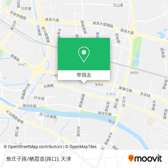 詹庄子路/栖霞道(路口)地图