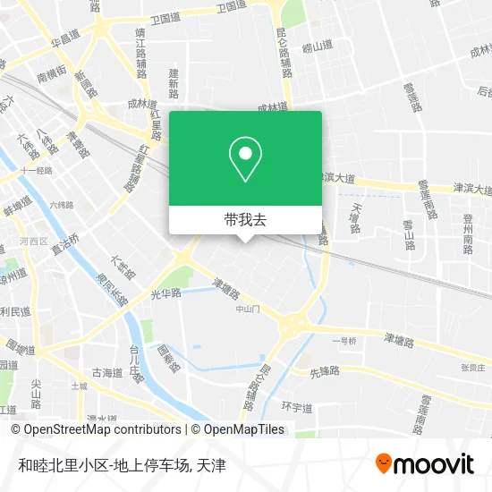 和睦北里小区-地上停车场地图