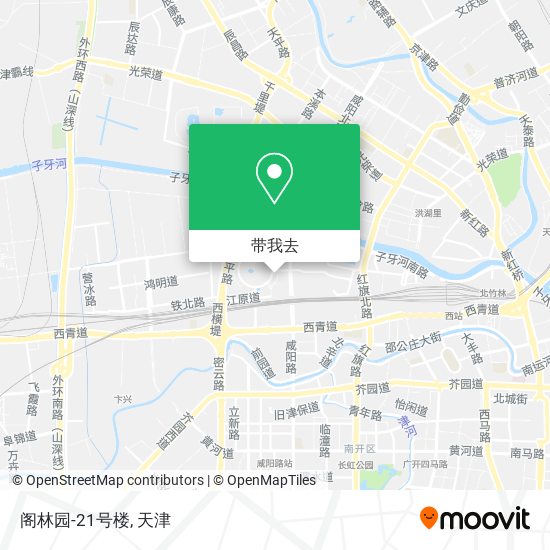 阁林园-21号楼地图