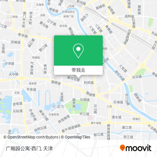 广顺园公寓-西门地图