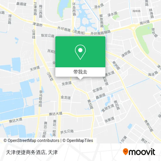 天津便捷商务酒店地图