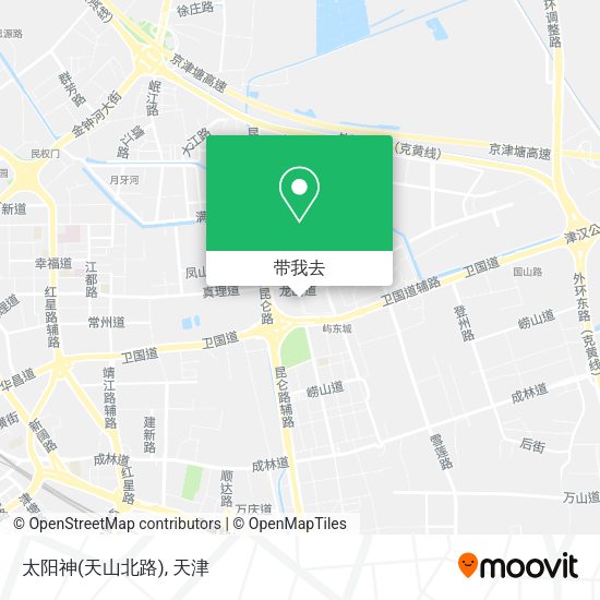 太阳神(天山北路)地图