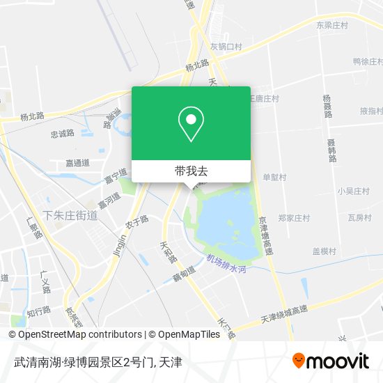 武清南湖·绿博园景区2号门地图