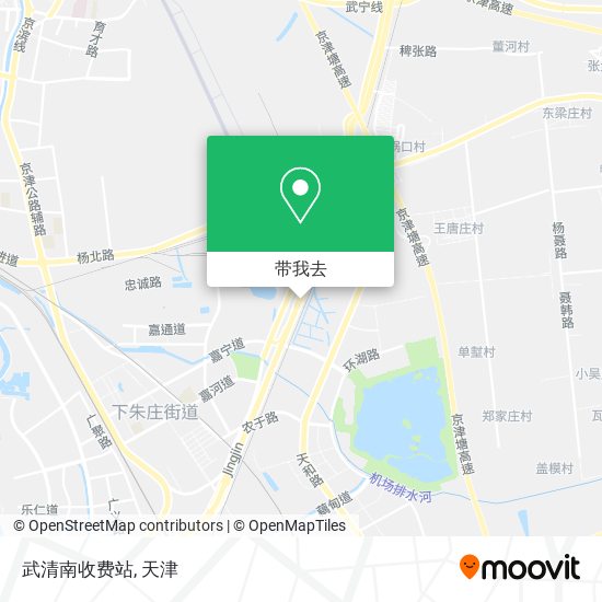 武清南收费站地图