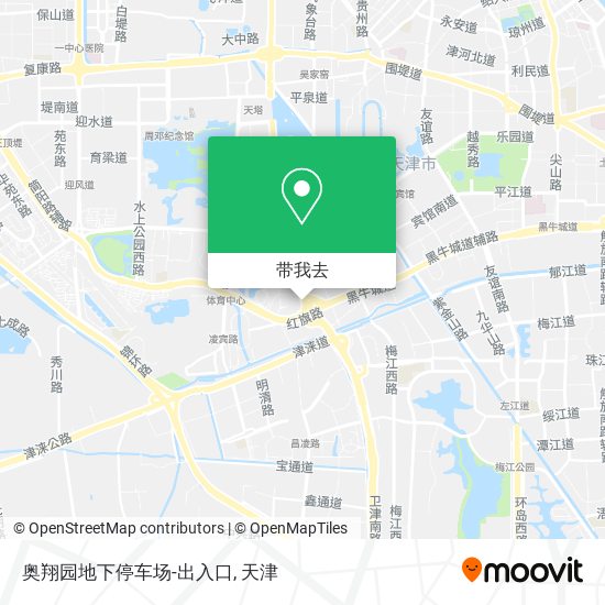 奥翔园地下停车场-出入口地图