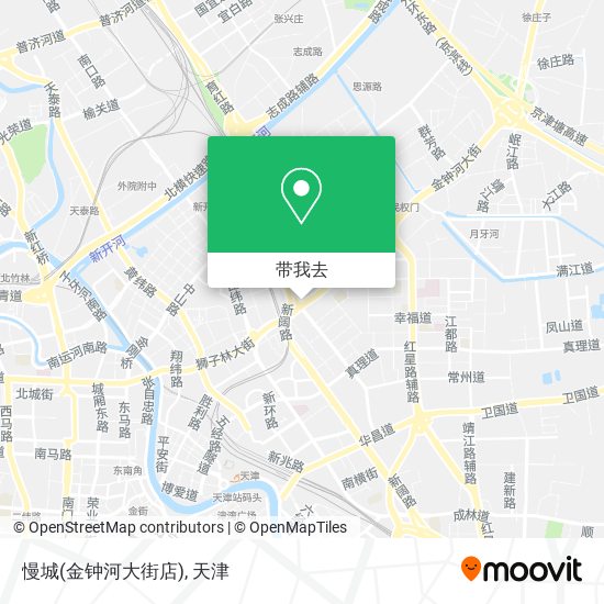 慢城(金钟河大街店)地图