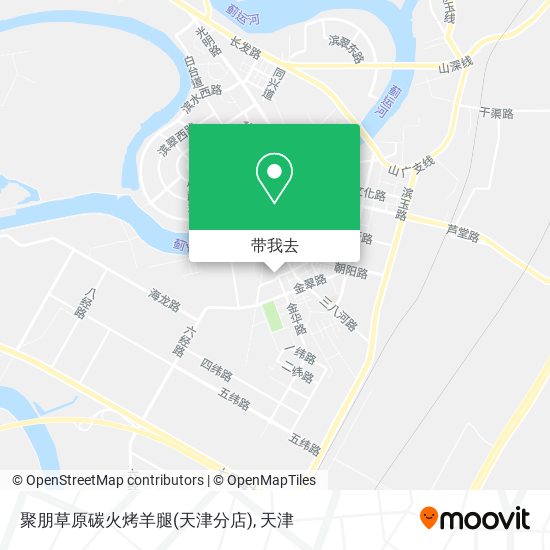 聚朋草原碳火烤羊腿(天津分店)地图