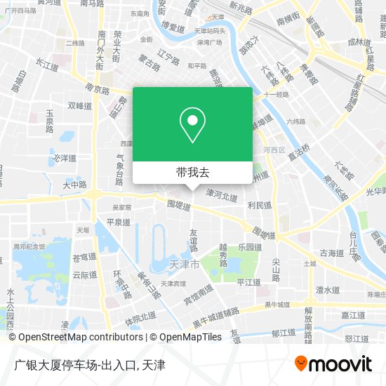 广银大厦停车场-出入口地图
