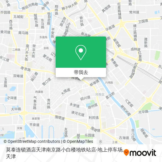 莫泰连锁酒店天津南京路小白楼地铁站店-地上停车场地图