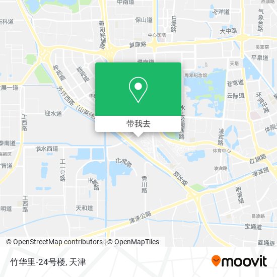 竹华里-24号楼地图