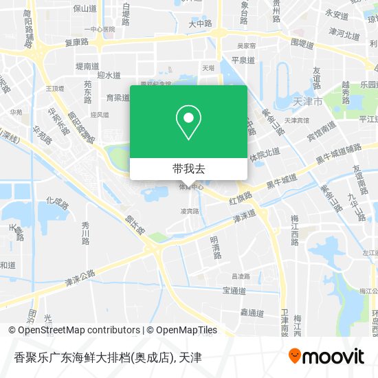 香聚乐广东海鲜大排档(奥成店)地图
