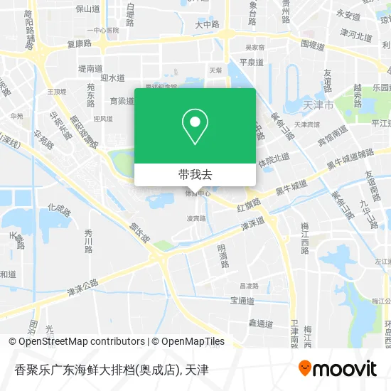 香聚乐广东海鲜大排档(奥成店)地图