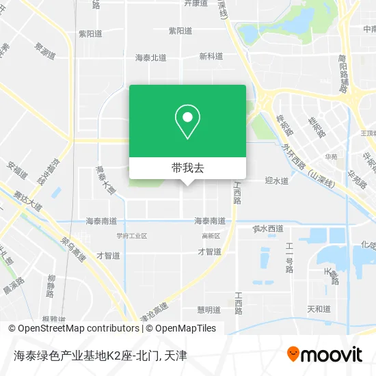 海泰绿色产业基地K2座-北门地图