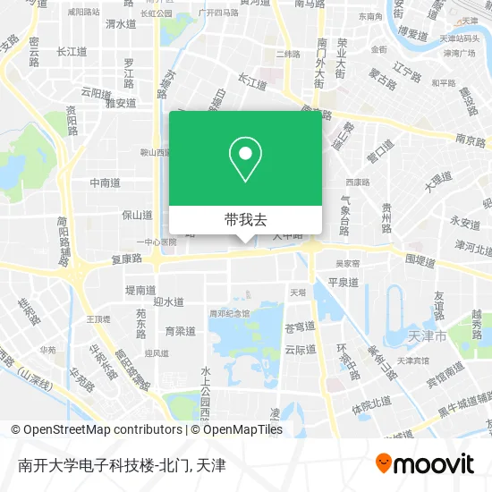 南开大学电子科技楼-北门地图