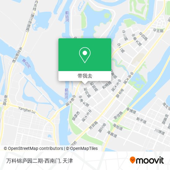 万科锦庐园二期-西南门地图