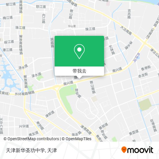 天津新华圣功中学地图