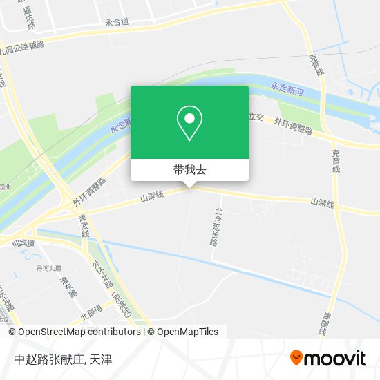 中赵路张献庄地图
