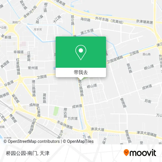 桥园公园-南门地图