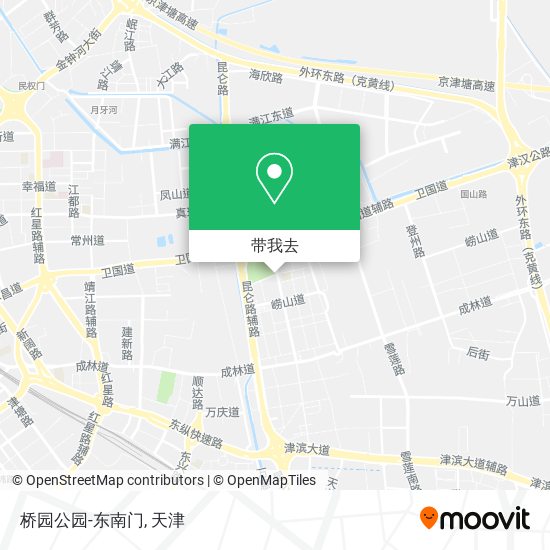 桥园公园-东南门地图