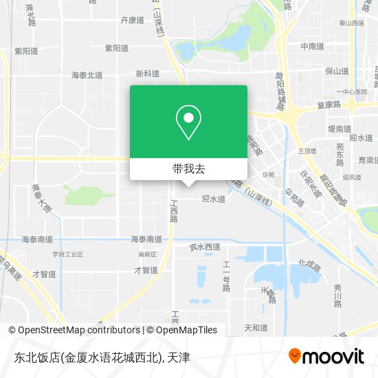 东北饭店(金厦水语花城西北)地图