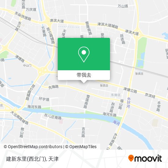 建新东里(西北门)地图