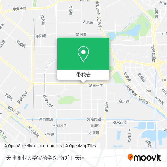 天津商业大学宝德学院-南3门地图