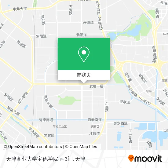 天津商业大学宝德学院-南3门地图