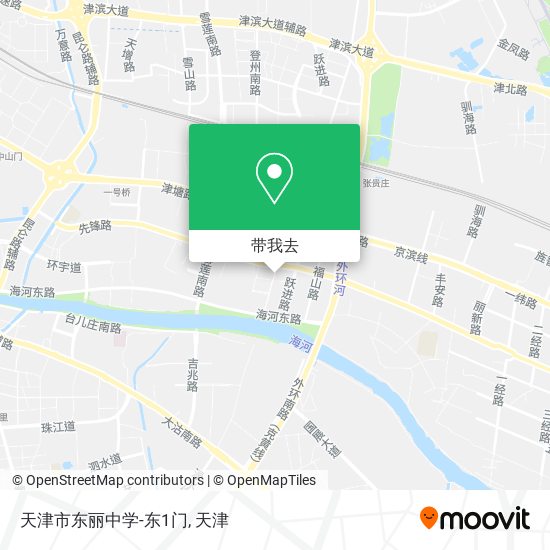 天津市东丽中学-东1门地图