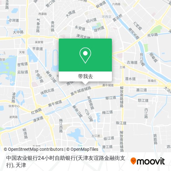 中国农业银行24小时自助银行(天津友谊路金融街支行)地图