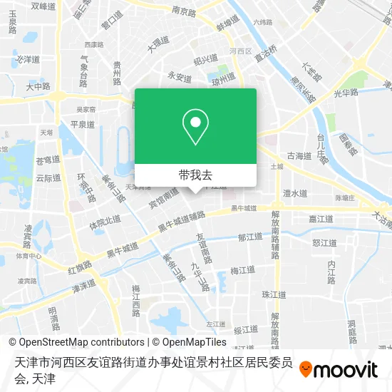 天津市河西区友谊路街道办事处谊景村社区居民委员会地图