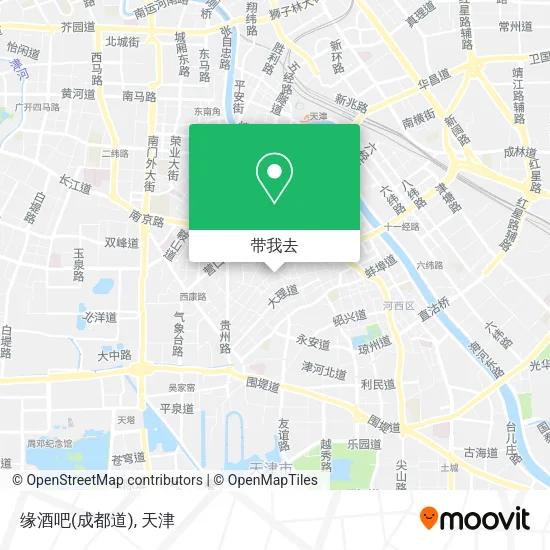 缘酒吧(成都道)地图