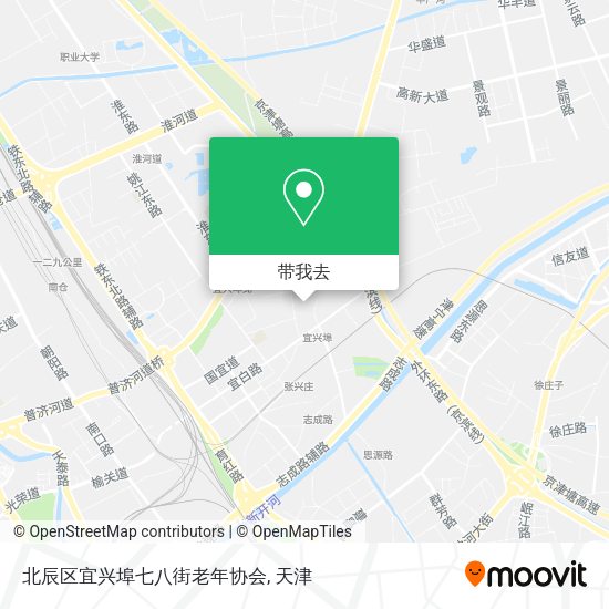 北辰区宜兴埠七八街老年协会地图