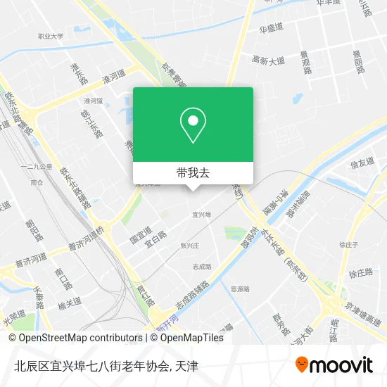 北辰区宜兴埠七八街老年协会地图