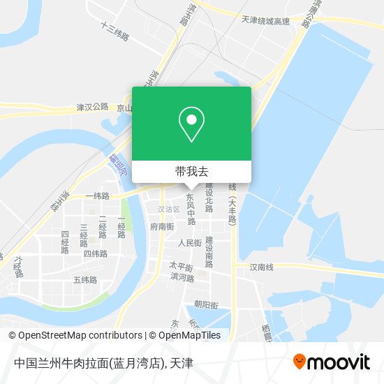 中国兰州牛肉拉面(蓝月湾店)地图