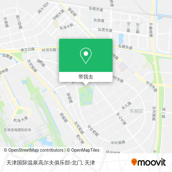 天津国际温泉高尔夫俱乐部-北门地图